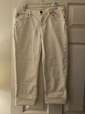 Joe's White Cropped Jeans